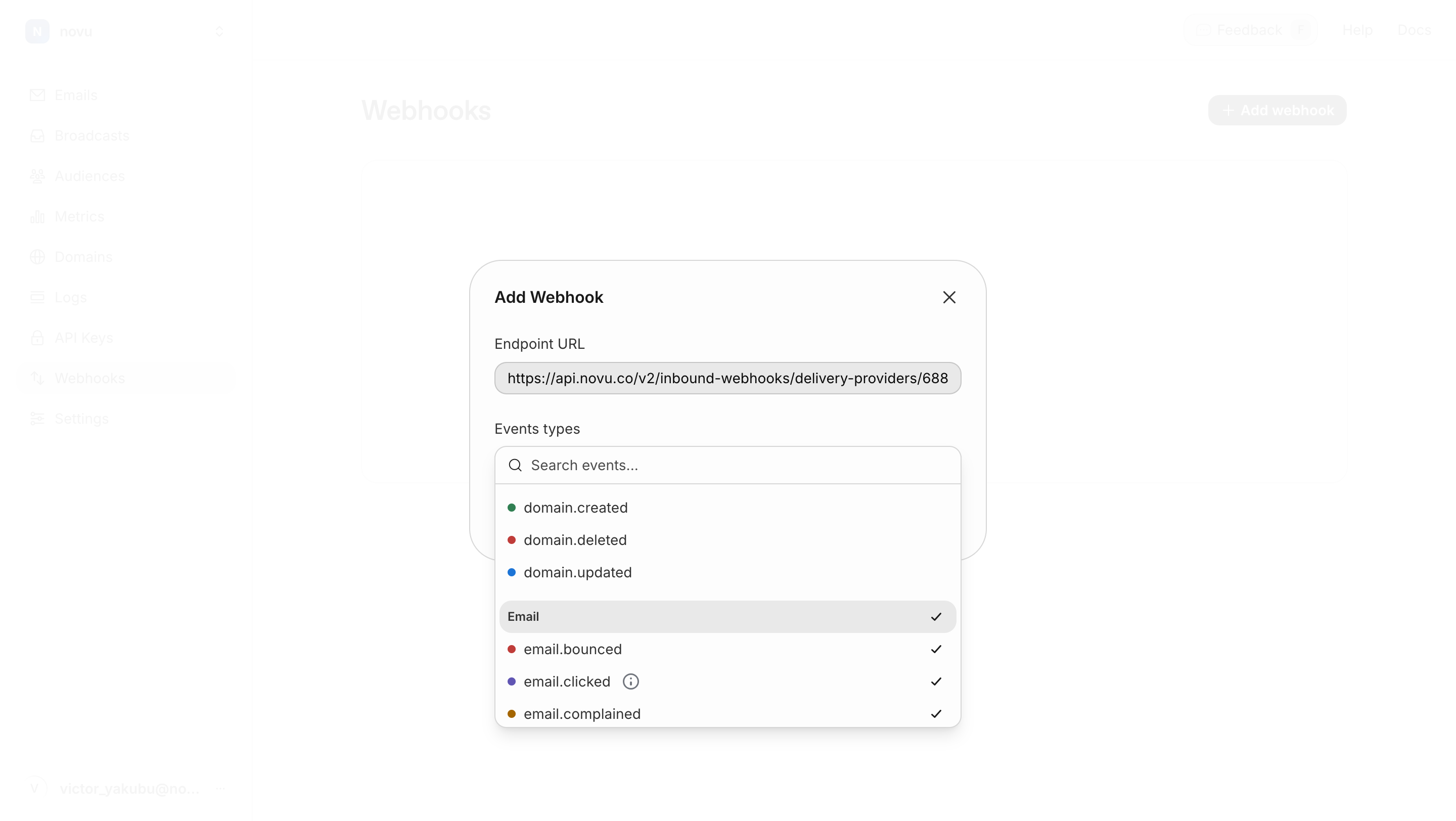 Add webhook