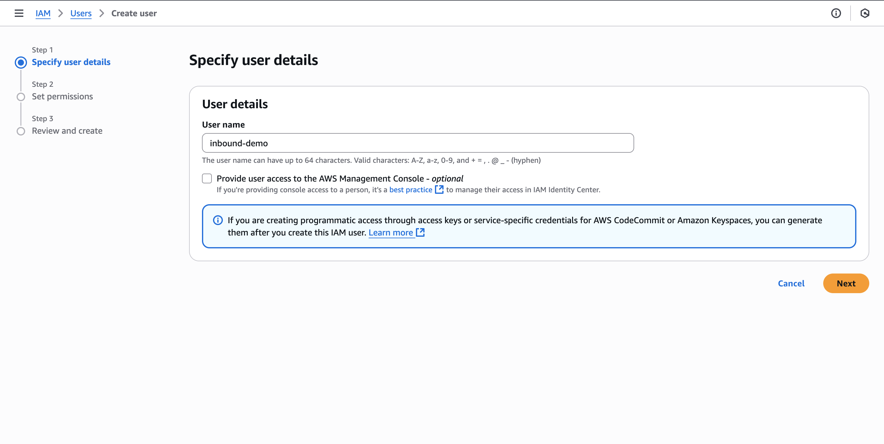 Add user details